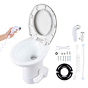 Yescom 20" RV Toilet with Elongated Bowl No Splash-Back