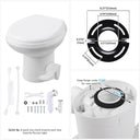 Yescom 15" Seat Height RV Toilet with Handheld Bidet Sprayer