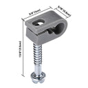 Yescom Cable Clamps 1/4 inch for Starlink Cable 20Pcs
