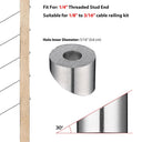 Yescom 30x 1/4" Angled Beveled Washers 30 Degree 316 Stainless Steel
