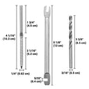 Yescom 1/8" Swage Lag Screws Left & Right T316 Stainless Steel 60ct.