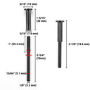 Yescom T316 Cable Railing Swage Tensioner for Level & Stair Posts 1/8"