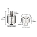 Yescom Hand Press Grommet Die Replacement - Choice of Size #0, #2, #4