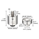 Yescom Hand Press Grommet Die Replacement - Choice of Size #0, #2, #4