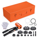 Yescom 15 Ton Hydraulic Hole Punch Heavy Duty Metal Hole Knockout 10-Die