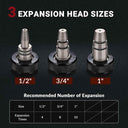 Yescom Auto Rotate PEX-A Expansion Tool with Tubing Cutter & Head