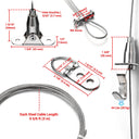 Yescom Nailless Picture Hanging Kit (2x 3m 304 1.5mm Cable & Adj. Hooks)