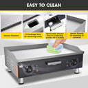 Yescom Electric Countertop Griddle Flat Grill 24in 3500W