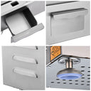 Yescom Electric Griddle with Lid Flat Top Grill 22in 3000W