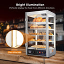 Yescom Pizza Food Warmer Commercial Countertop Display Case 5-Tier 15x15x28