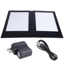 Yescom Personalized Menu Covers LED Menu Cover Dual Page 8.5x14in Set(5)