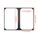 Yescom Personalized Menu Covers - 8.5x11 PU Leather Custom Printed & Color