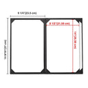 Yescom Personalized Menu Covers - 8.5x14 PU Leather Custom Printed & Color