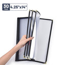 Yescom 30x Menu Covers Bistro Wine List Holder 4.25x14