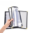 Yescom 8.5x11 Menu Covers Cafe Restaurant Black