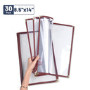 Yescom 30x Menu Covers Cafe Restaurant Red 8.5x14