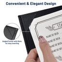 Yescom 4.25x11 PU Leather Bar Wine Menu Covers Set(5)