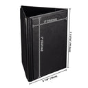 Yescom 3-Sided Table Tent Bar Cafe Cards Holder PU Leather