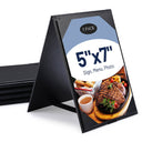 Yescom Table Tents Double Sided Cards Holder PU Leather