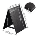 Yescom Table Tents Double Sided Cards Holder PU Leather