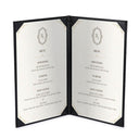 Yescom Personalized Menu Covers - 8.5x14 PU Leather Custom Printed & Color