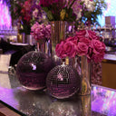 Yescom Purple Mirror Ball for Mardi Gras Awards Ceremonies