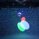 Yescom 16in Shiny Disco Ball with Motor, 8 RGB Lights for Event Party
