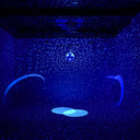 Yescom 16in Shiny Disco Ball with Motor, 8 RGB Lights for Event Party