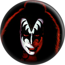 Pin-on Button - 1.25 Inch - Kiss - "The Demon" Gene Simmons