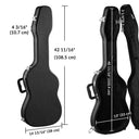 Yescom Lockable Electric Guitar Hard-Shell Case Stratocaster