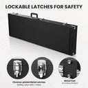 Yescom Lockable Universal Electric Bass Guitar Hard-Shell Case 48x15 in
