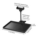 Yescom Flat Tray Holds 9/16" to 1 3/4" Poles with Phone Holder