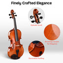 Yescom BV250 4/4 Advanced Full Size Violin w/ Bow Case Outfit Set