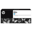 New, Pre-Owned - HP 831A Cyan 775ml Ink Cartridge, CZ683A