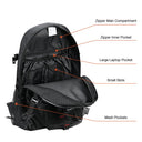 AHR Motorcycle Backpack with Large Capacity Helmet Baseball Storage