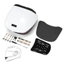 Yescom Motorcycle Trunk with Backrest Scooter Tour Pack White