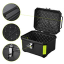 Yescom Motorcycle Trunk Box with Backrest Scooter Tour Pack