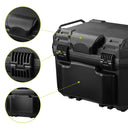 Yescom Motorcycle Trunk Box with Backrest Scooter Tour Pack
