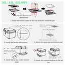 Yescom Motorcycle Trunk Box with Backrest Scooter Tour Pack