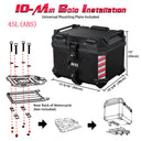 Yescom Motorcycle Trunk Box with Backrest Scooter Tour Pack