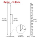 Yescom Vinyl Roll Holder Storage Rack Wall Mount