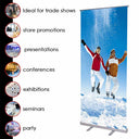 Yescom Retractable Banner Stand for Events Trade Shows Custom Printed 33x79
