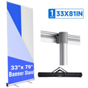 Yescom Retractable Banner Stand for Events Trade Shows Custom Printed 33x79