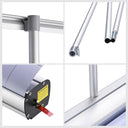 Yescom Retractable Banner Stand for Events Trade Shows Custom Printed 33x79