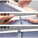 Yescom Illuminated Retractable Banner Stand Kit 33 x 79 in