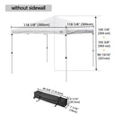 Yescom 10x10 Pop Up Canopy Tent with Bag, Optional Sidewalls
