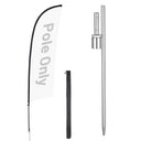 Yescom Feather Flag Pole Kit - 10 Sets, Base Type Options