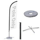 Yescom Feather Flag Pole Kit - 10 Sets, Base Type Options