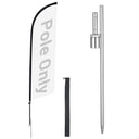 Yescom Feather Flag Pole Kit - 10 Sets, Base Type Options