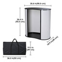 Yescom Trade Show Display Podium Table Counter Stand Black